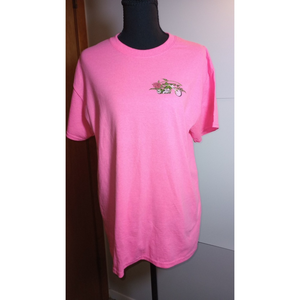 Gildan Pink Bike Week 2017 Daytona Beach FL Motorcycle T Shirt Large